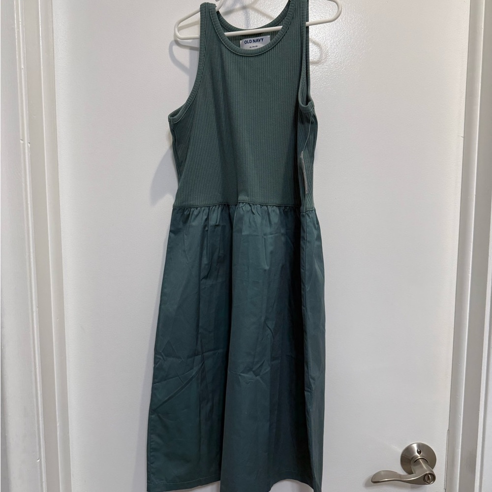 Old Navy Teal Ribbed Dress